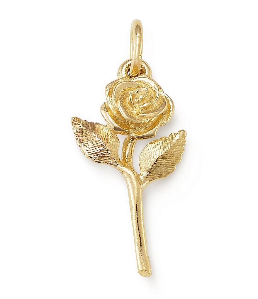 James Avery 14k Gold Rose Charm