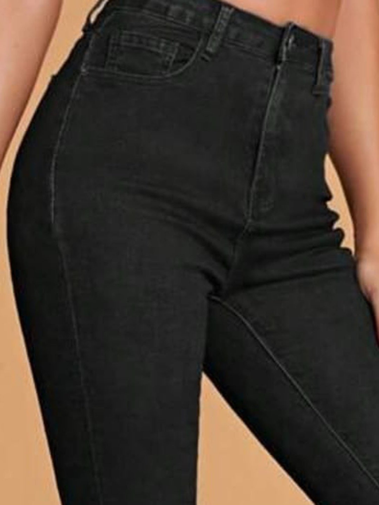 Broadstar Black Flared Fit High Rise Bootcut Jeans