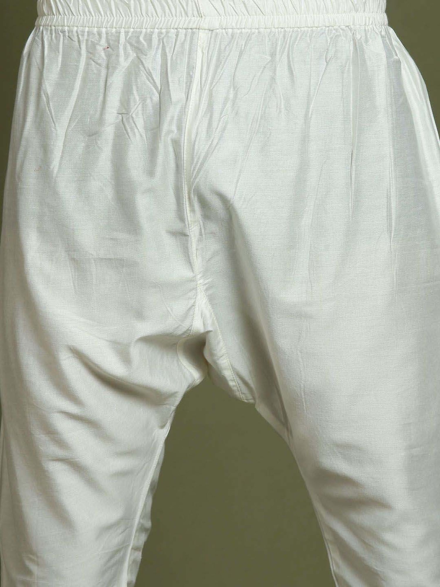 VASTRAMAY Boys Grey & White Cotton Printed Full Sleeves Kurta Sets