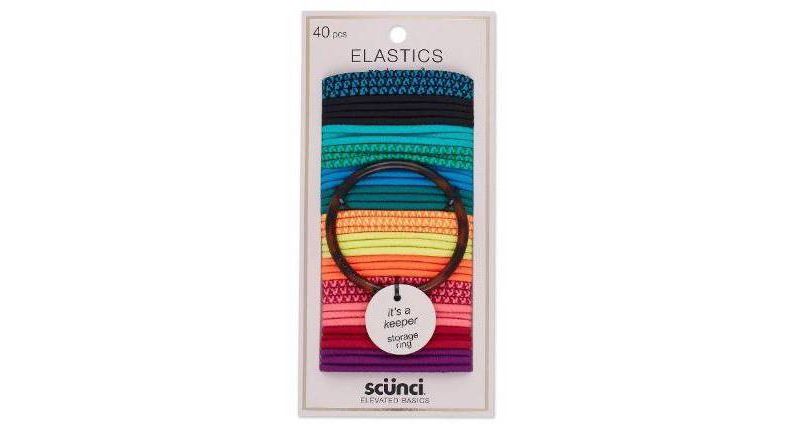 scunci Bright Elastics with Holder - 40ct