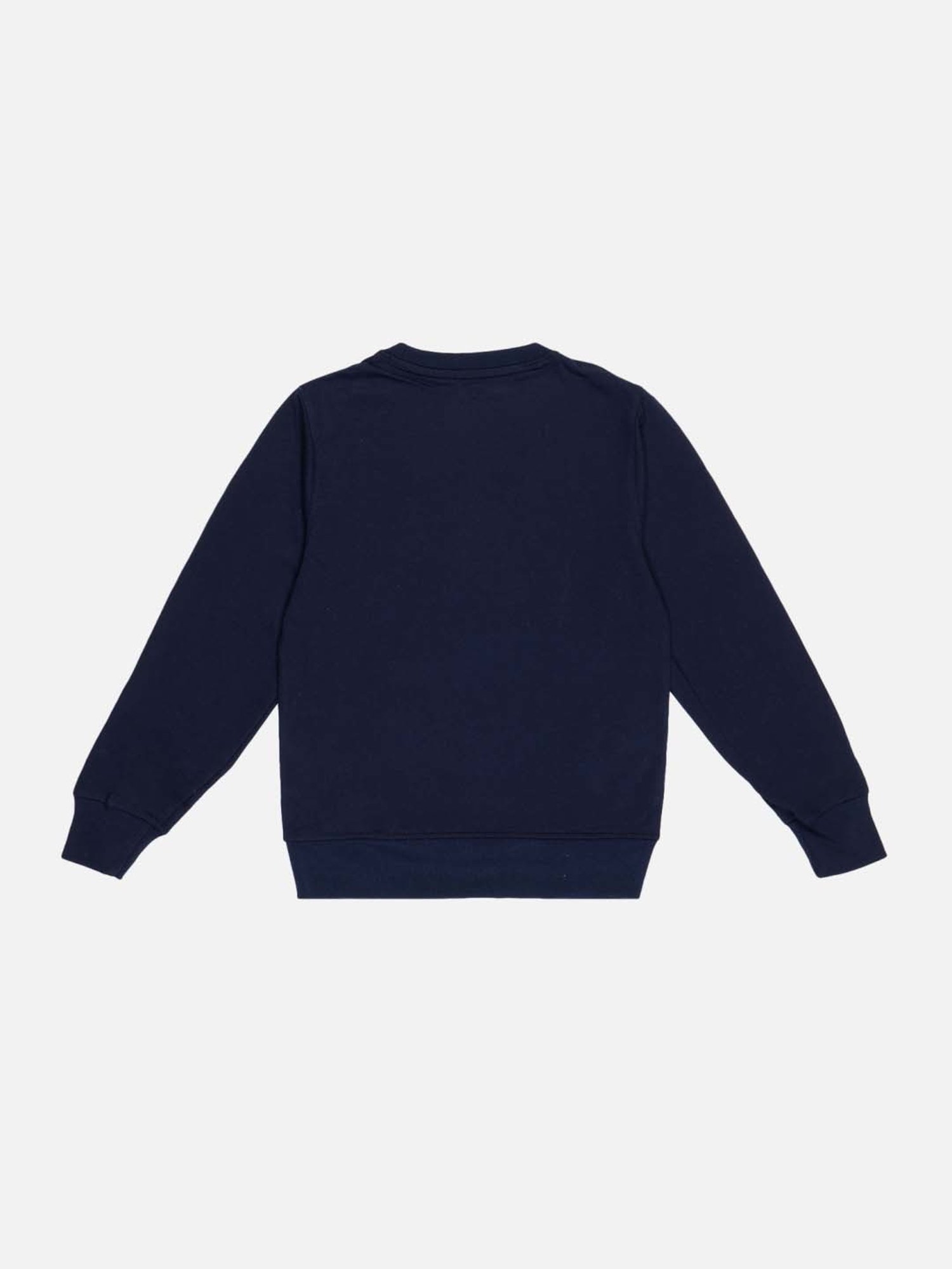Bodycare Kids Navy Cotton Printed Full Sleeves Sweatshirt
