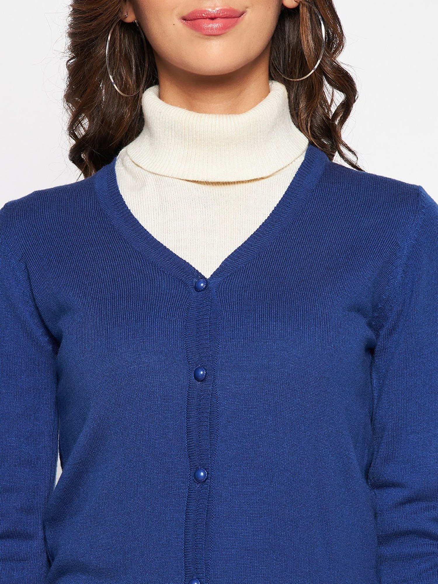 Crozo By Cantabil Blue Cardigans