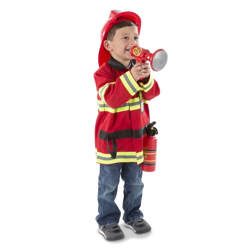 Melissa & Doug Fire Chief Role Play Costume Dress-Up Set (6pc)