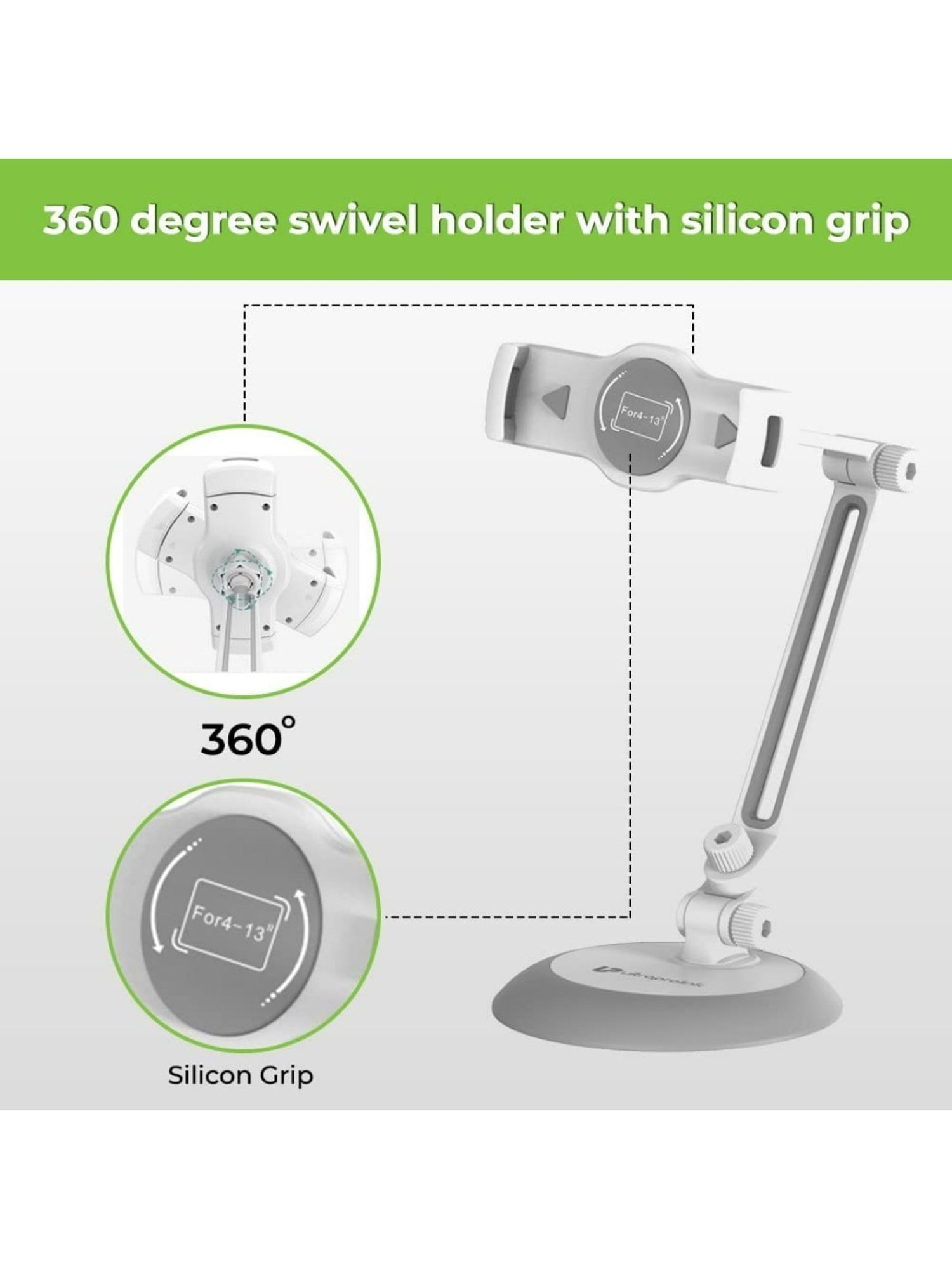 GRIPP Magic Stand Compatible for All Mobile Phones Devices (Black)