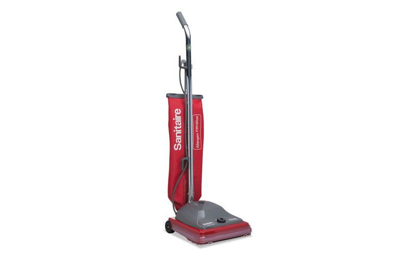 Sanitaire SC688B TRADITION 5 Amp 840-Watt Upright Bagged Vacuum - Red/Gray