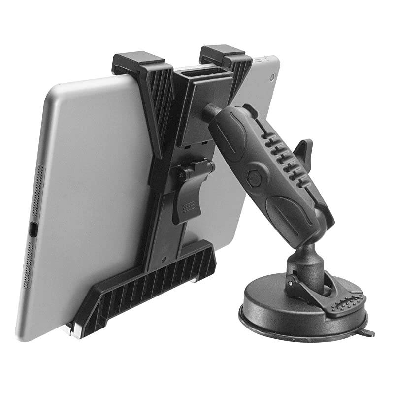 Tabdock BizMount HolderMount with Suction Cup Base for Your Windshield Dashboard or Desk Compatible with All 710 Tablets iPad Samsung Galaxy Tab Google Nexus