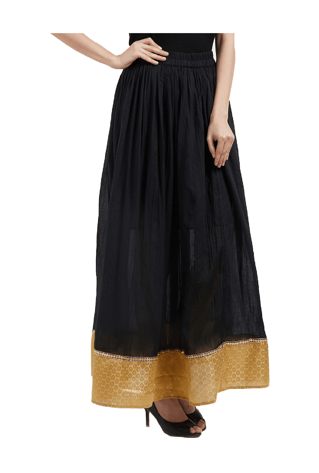 Fusion Beats Black Maxi Skirt