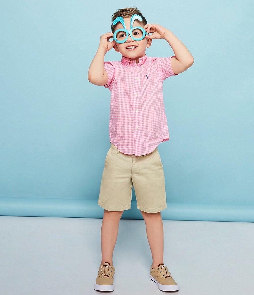Polo Ralph Lauren Childrenswear Little Boys 2T-7 Flat Front Chino Shorts