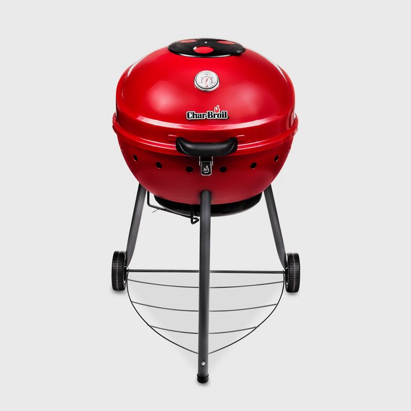 Char-Broil TRU-Infrared Kettleman Charcoal Grill 17302067 - Red