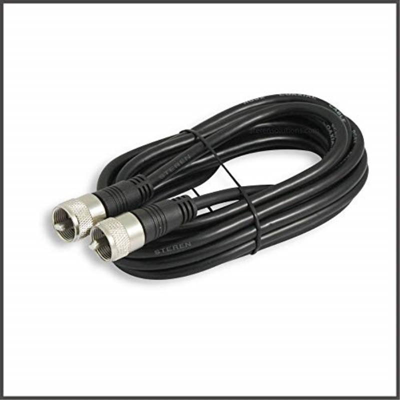 Steren 205-712 12-Feet UHF-UHF Mini-RG8x Cable