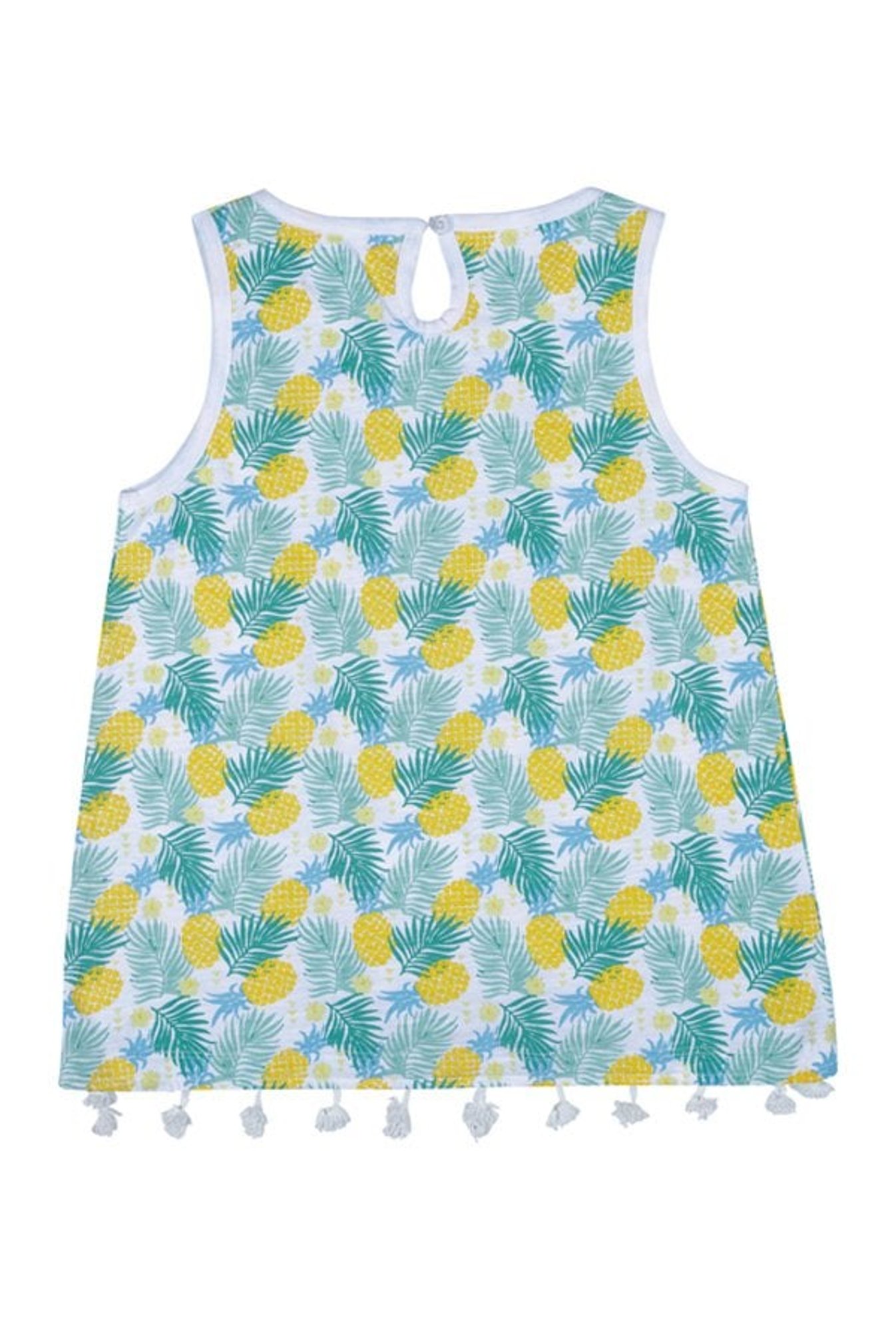 Superyoung Kids White & Yellow Printed T-Shirt