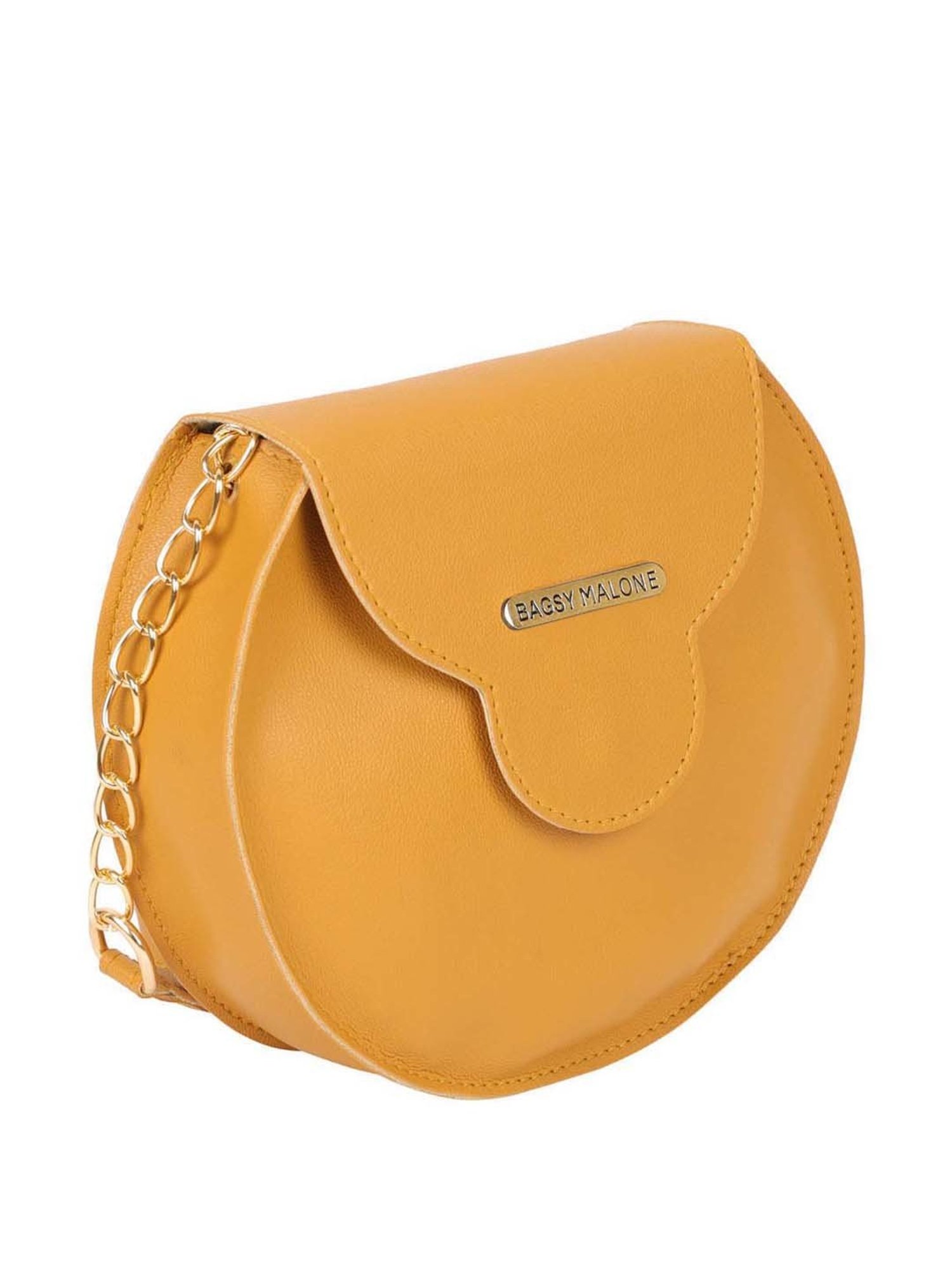 Bagsy Malone Brown Solid Medium Sling Handbag