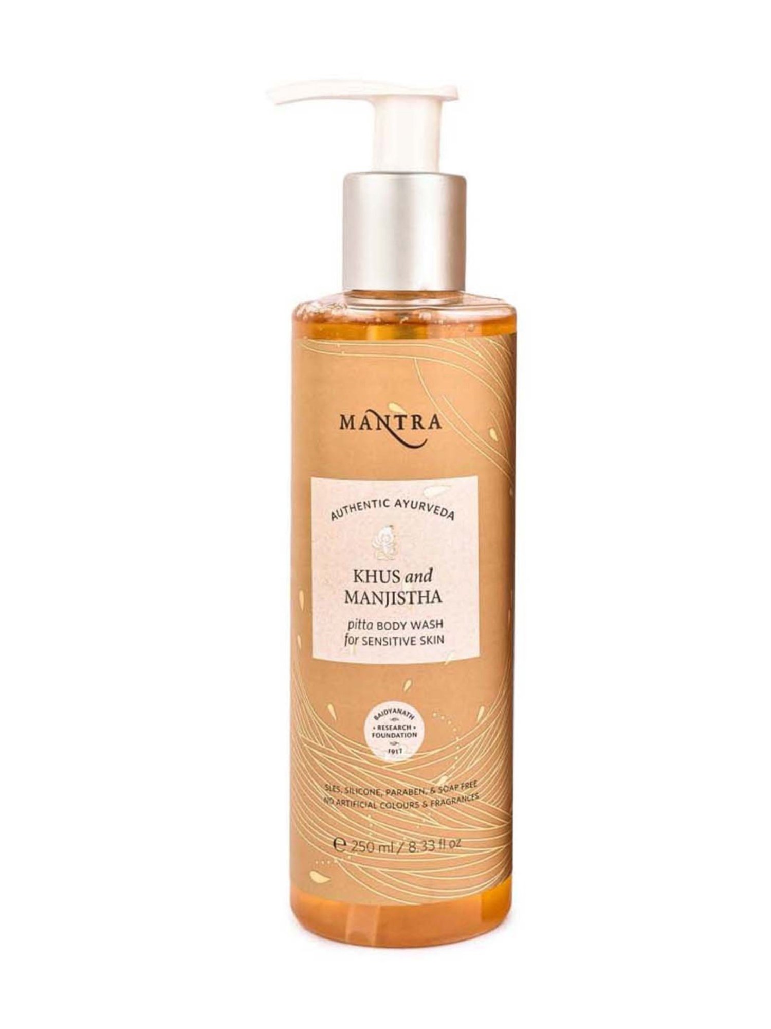 Mantra Herbal Khus and Manjistha Pitta Body Wash for Sensitive Skin - 250 ml