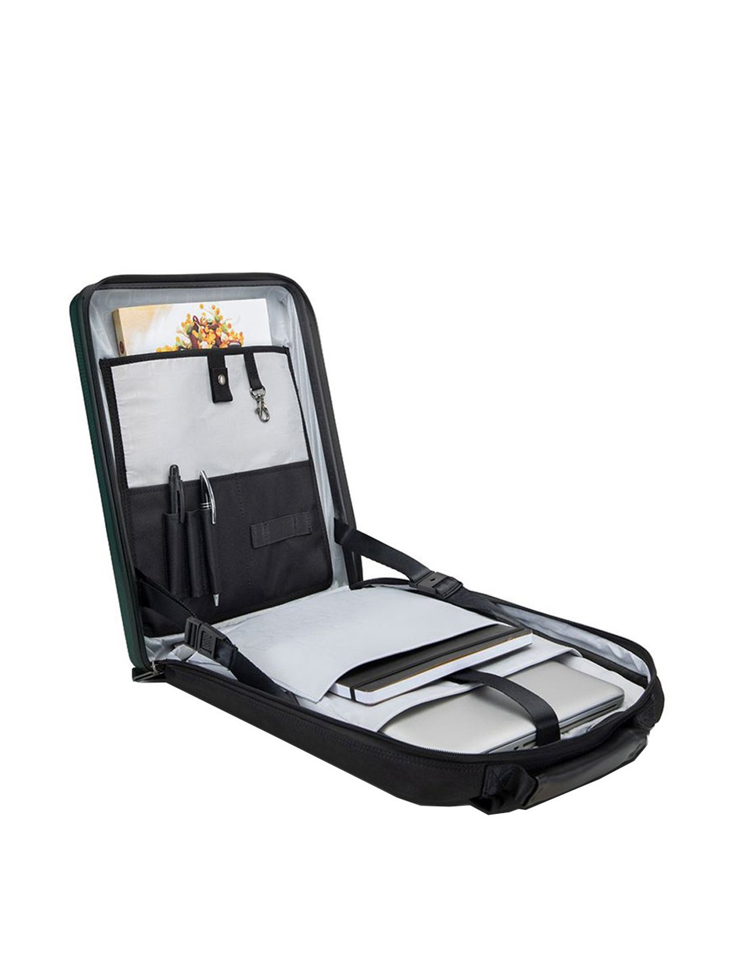 Assembly 11 Ltrs Green Hard Shell Laptop Backpack