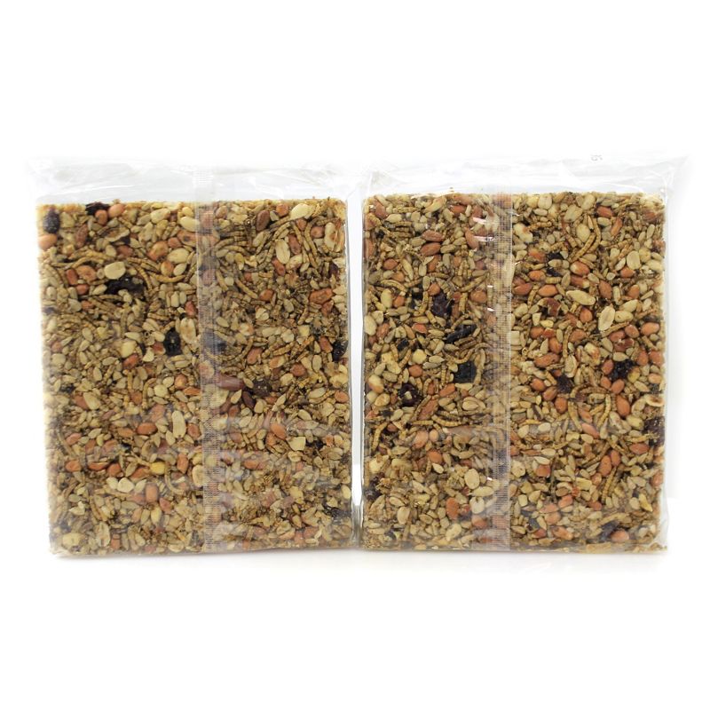 Home & Garden 7.25" Bugs Nuts Fruit Feast Lg Cakes Large Set / 2 Bird Feed No Mess Mr Bird  -  Bird And Wildlife Food