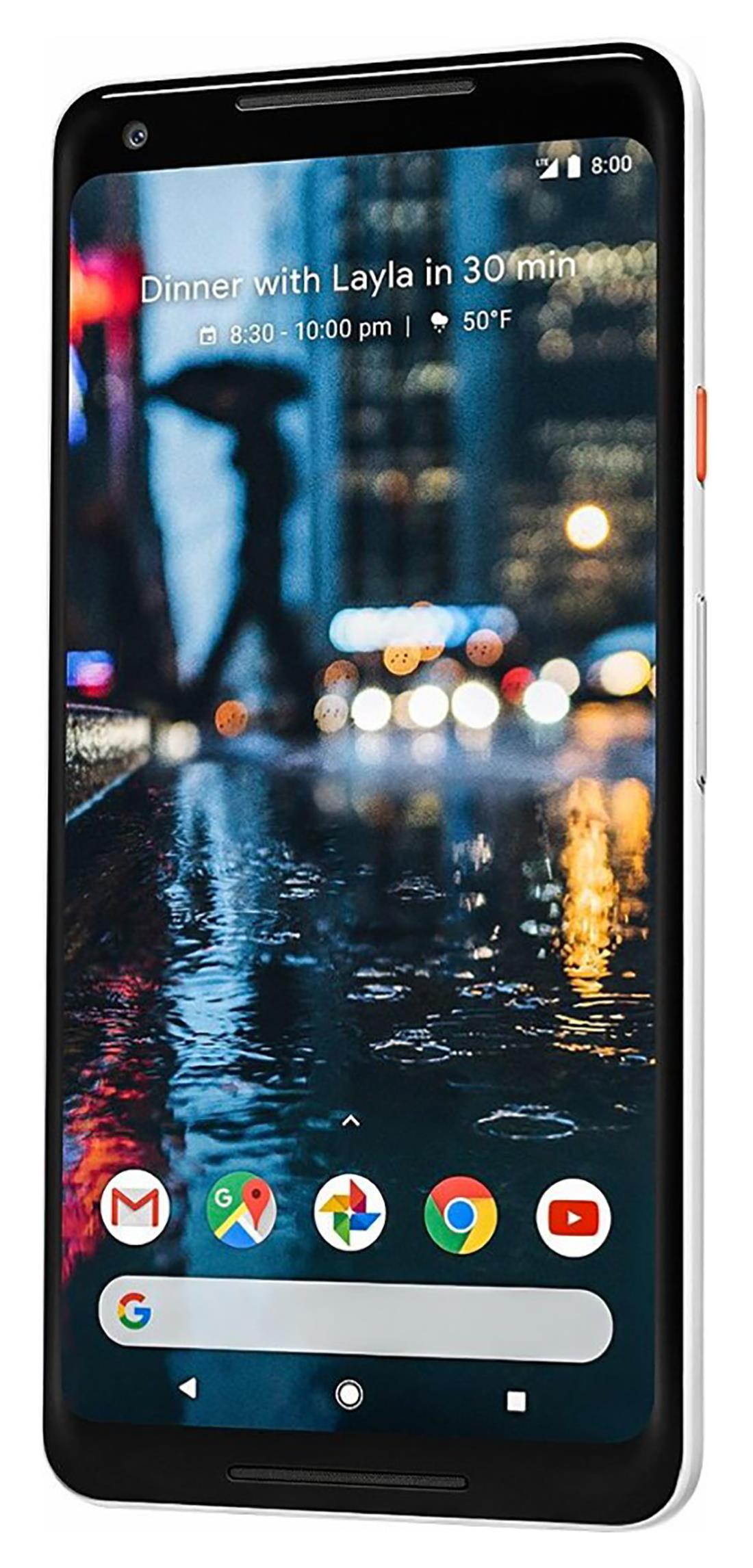 Google Pixel 2 XL 64GB Unlocked GSM/CDMA 4G LTE Octa-Core Phone w/ 12.2 MP Camera - Black & White