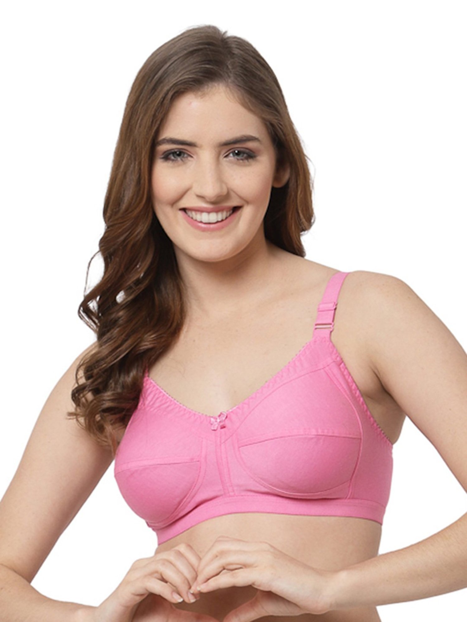 Cukoo Multicolor Solid Full Coverage Non-Wired Bra - Pack of 3