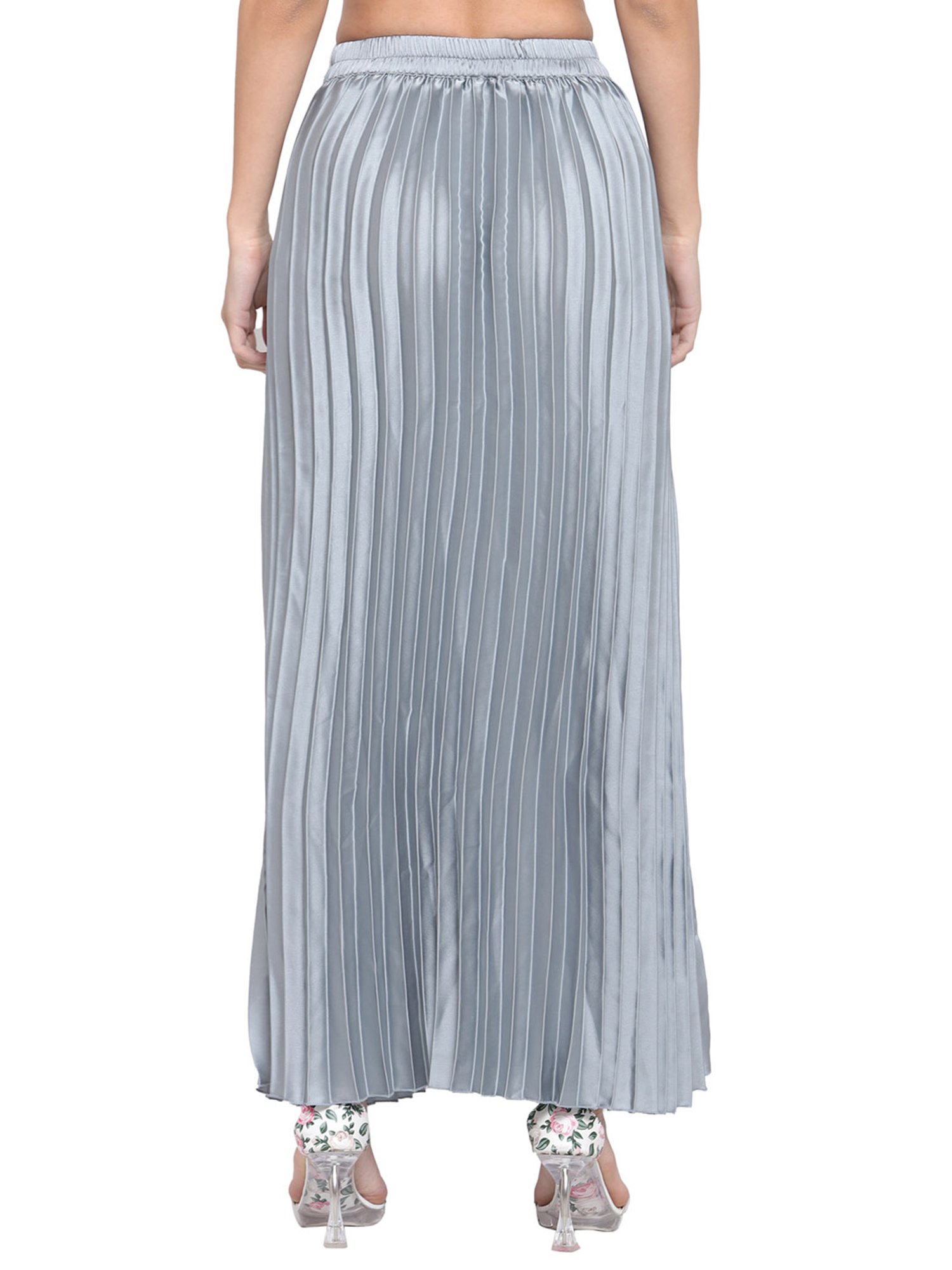 Melon by PlusS Grey Regular Fit Skirt