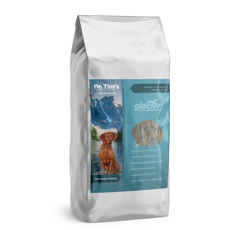 Dr. Tim's Glacier Athletic Blend Premium Dry Dog Food - 40lbs