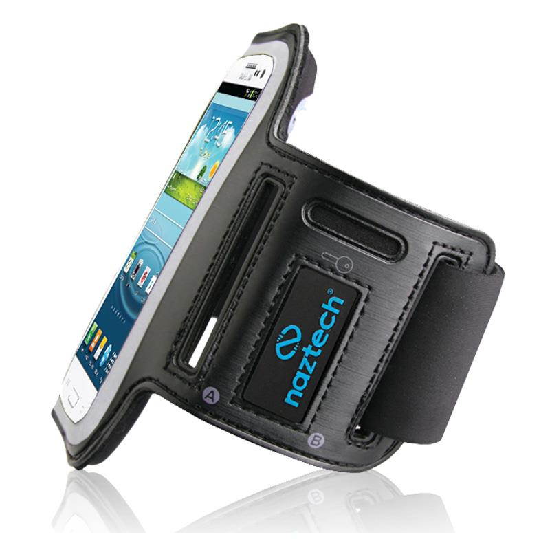 Naztech Universal Sports Armband for Most Large Smartphones - Black - Retail (12209)