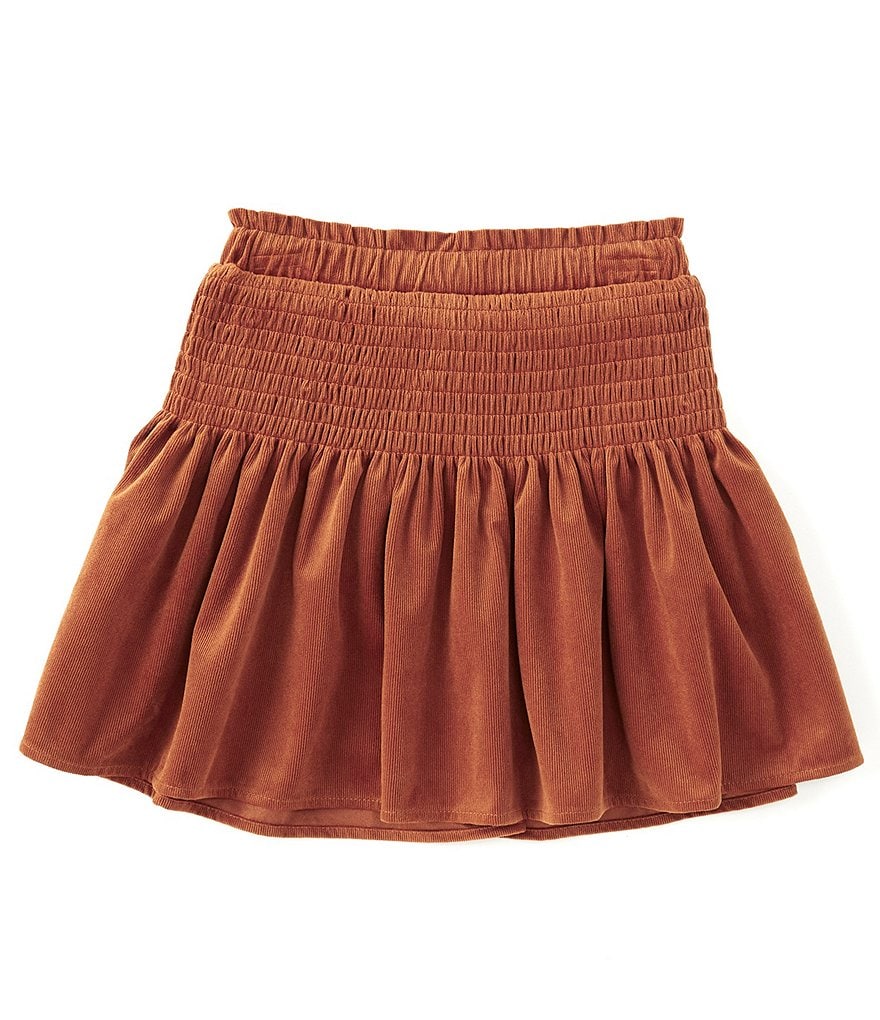 I.N. Girl Big Girls 7-16 Button-Front Denim A-Line Skirt