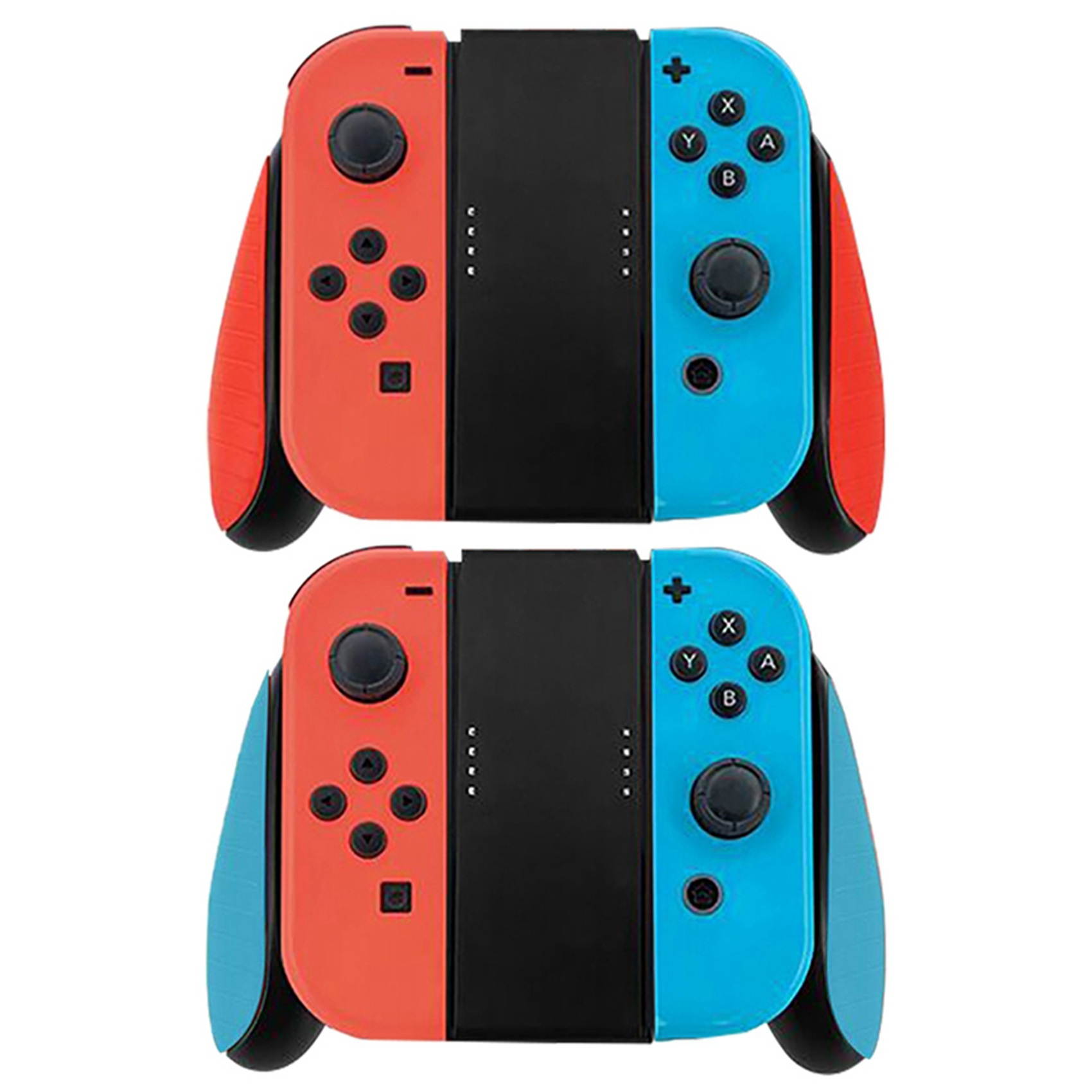 2 Pcs Game Controller Hand Grip Ns Joycon Charging Dock Station for Nintendo Switch Joysitck Charge While Play, B & A