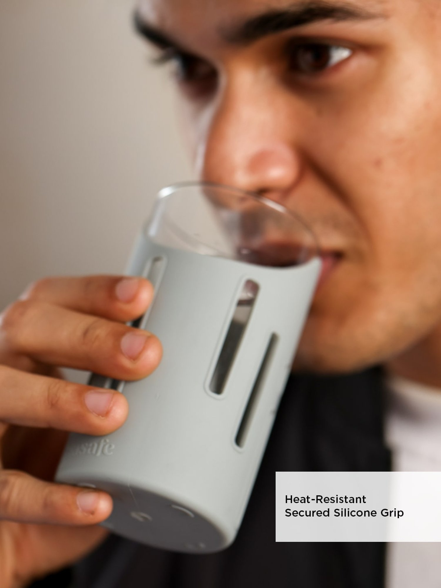 Glasafe Shift-N-Set Slate Grey Borosilicate Drinking Glasses & Containers