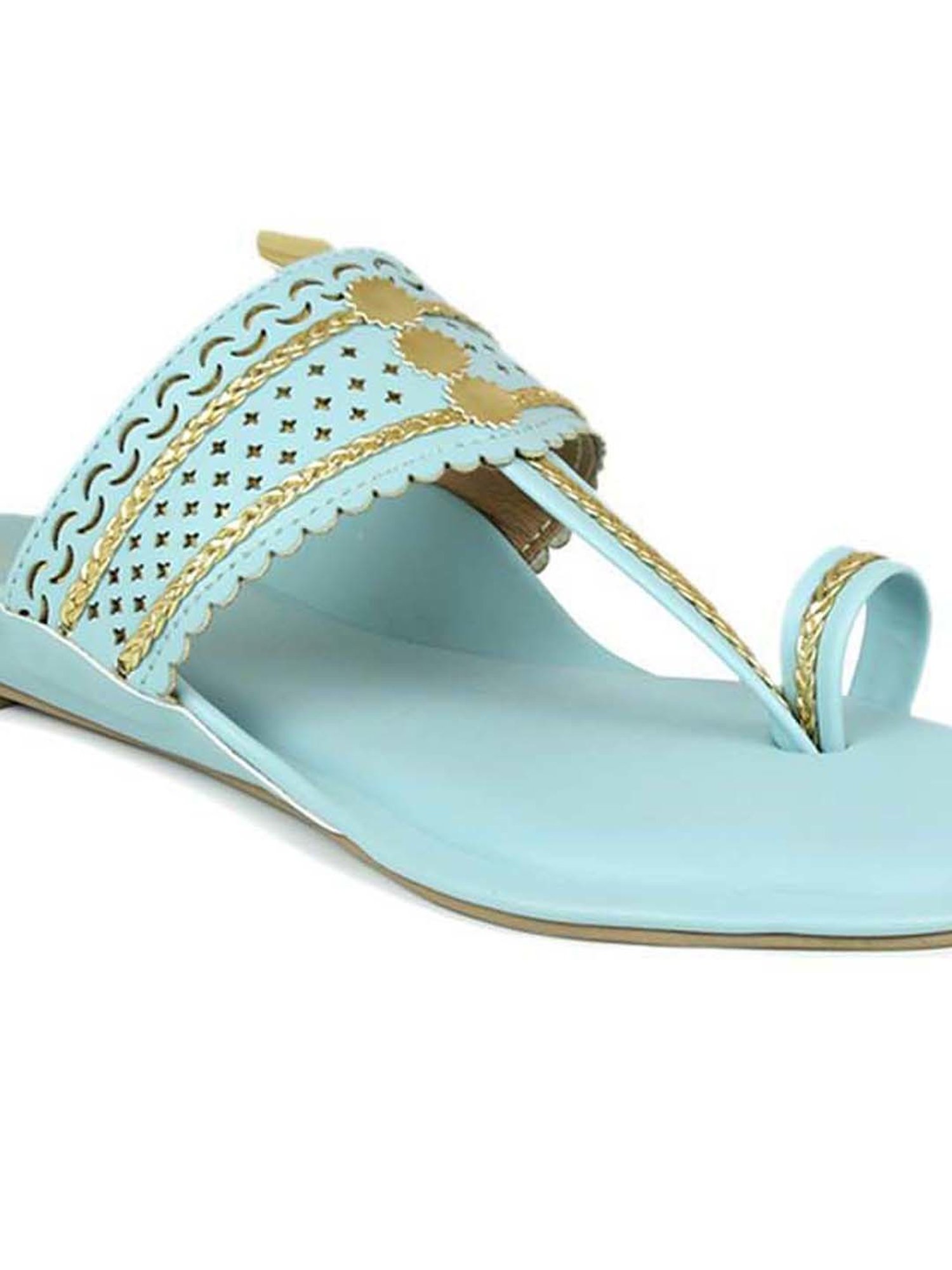 Inc.5 Women's Sky Blue Toe Ring Sandals