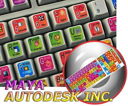 NEW AUTODESK ALIAS MAYA (GRAPHIC DESIGN EDITING) STICKER FOR KEYBOARD