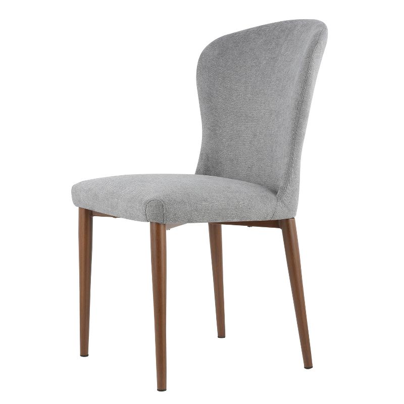 Set of 2 York Dining Chair Gray - Poly & Bark
