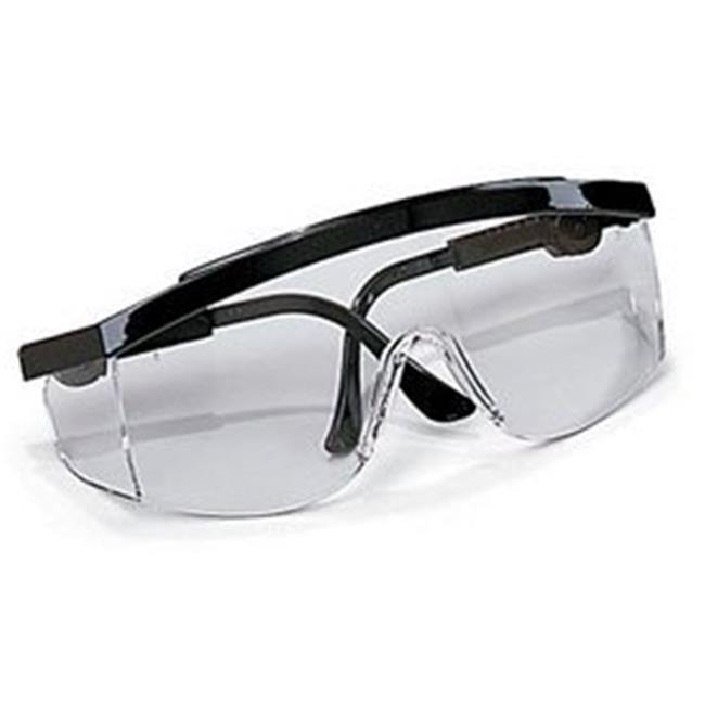 Tomahawk Protective Eyewear, Clear Lens, Scratch-Resistant, Black Frame, Nylon