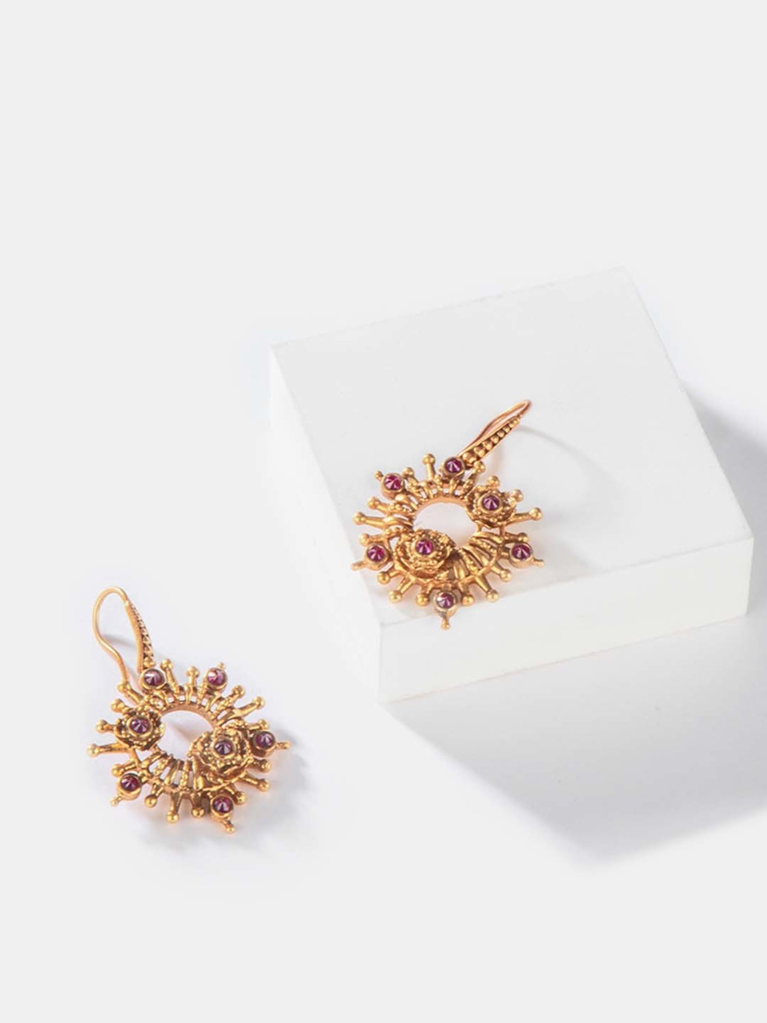 Shaya 92.5 Sterling Silver Pediocactus Bloom Earrings for Women