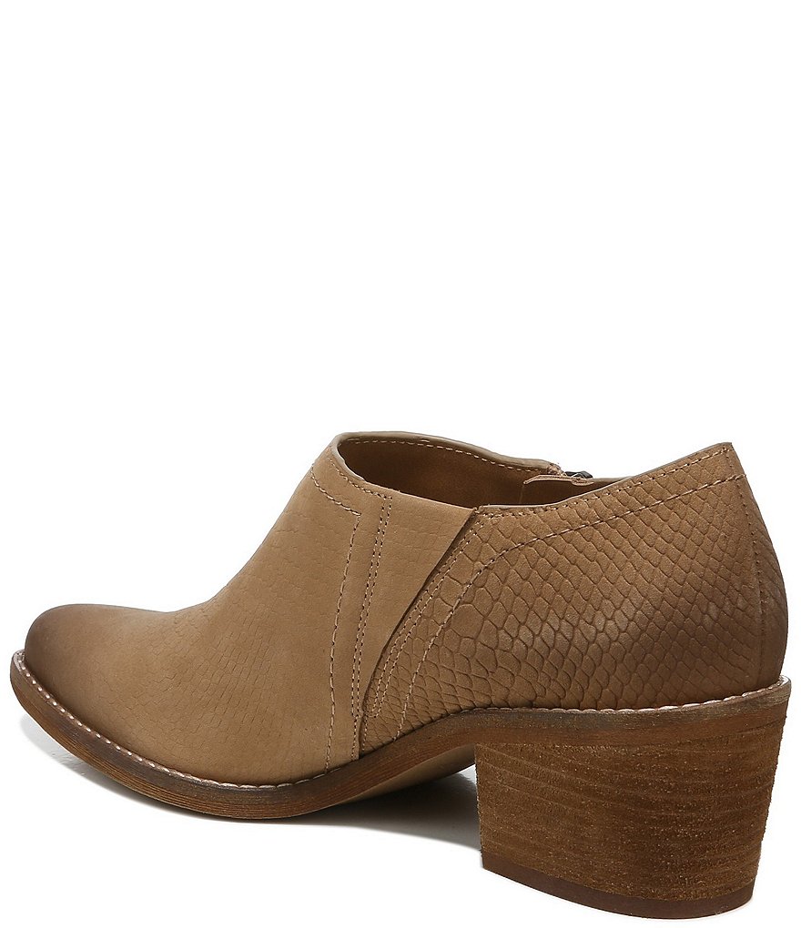 Zodiac Margot Snake Embossed Leather Ankle Booties