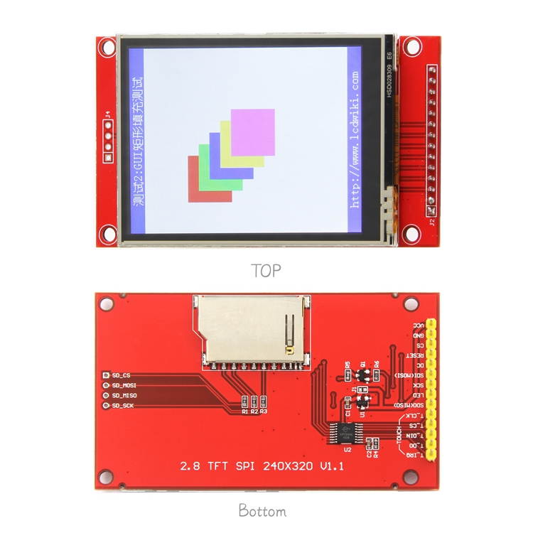 2.8 inch SPI LCD screen module 240*320 TFT module ILI9341 occupies at least 4 IO