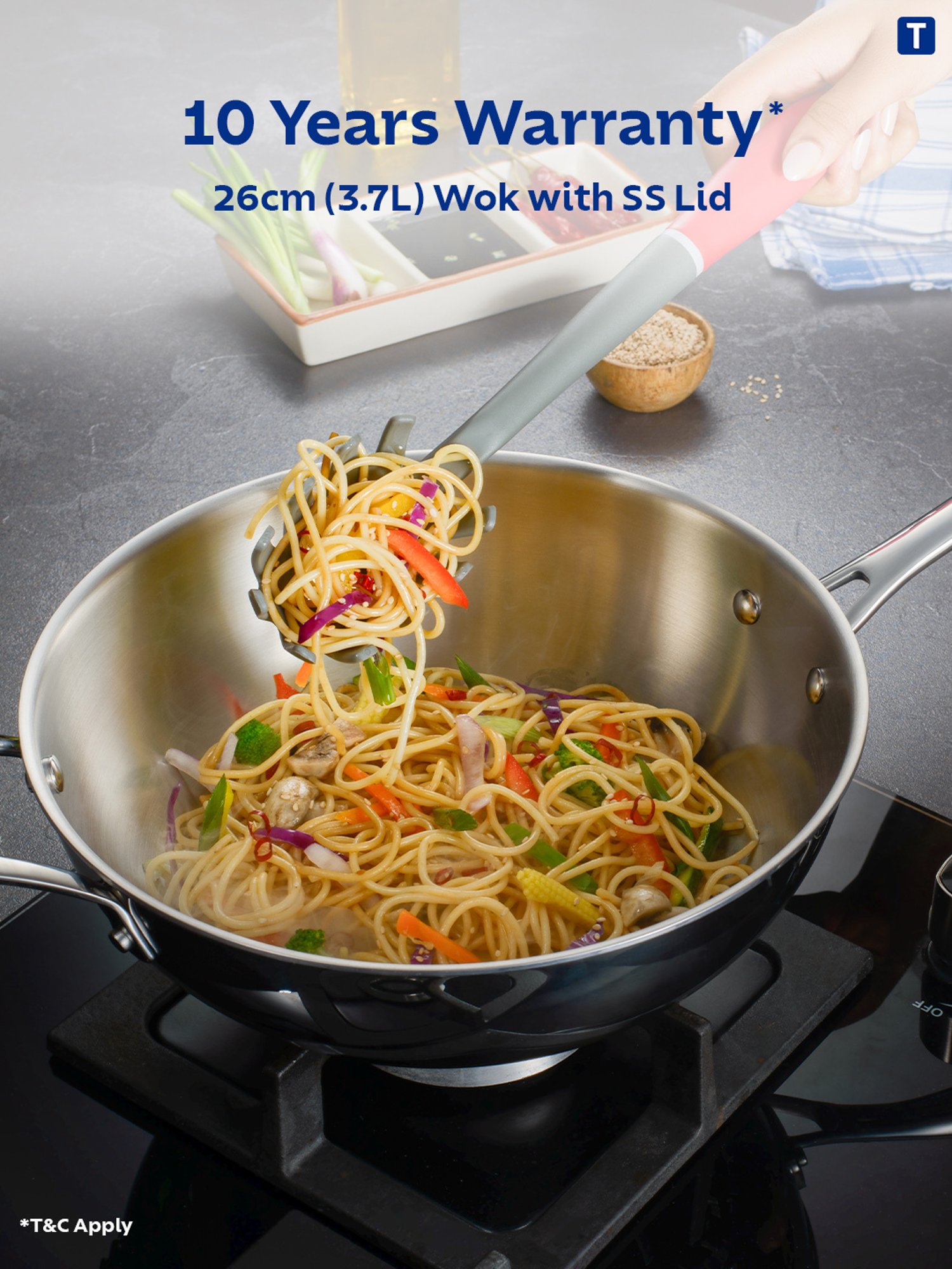 HAZEL Silver Induction Bottom Tope Stainless Steel Patila - 17.7 cm (2500 ml)