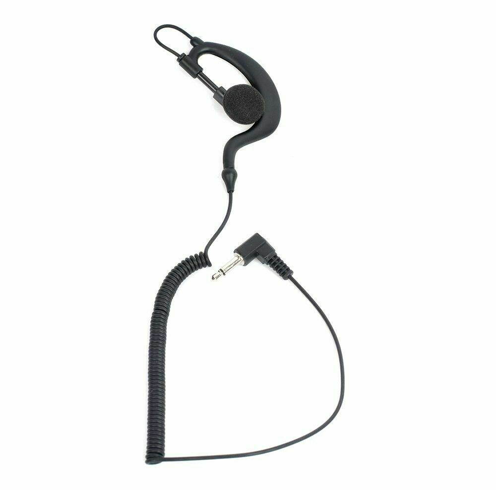 HYS 3.5mm Headset G Shape Earpiece Earphone for Mobile Radio Icom Yaesu Motorola Radio Receive only Walkie Talkie