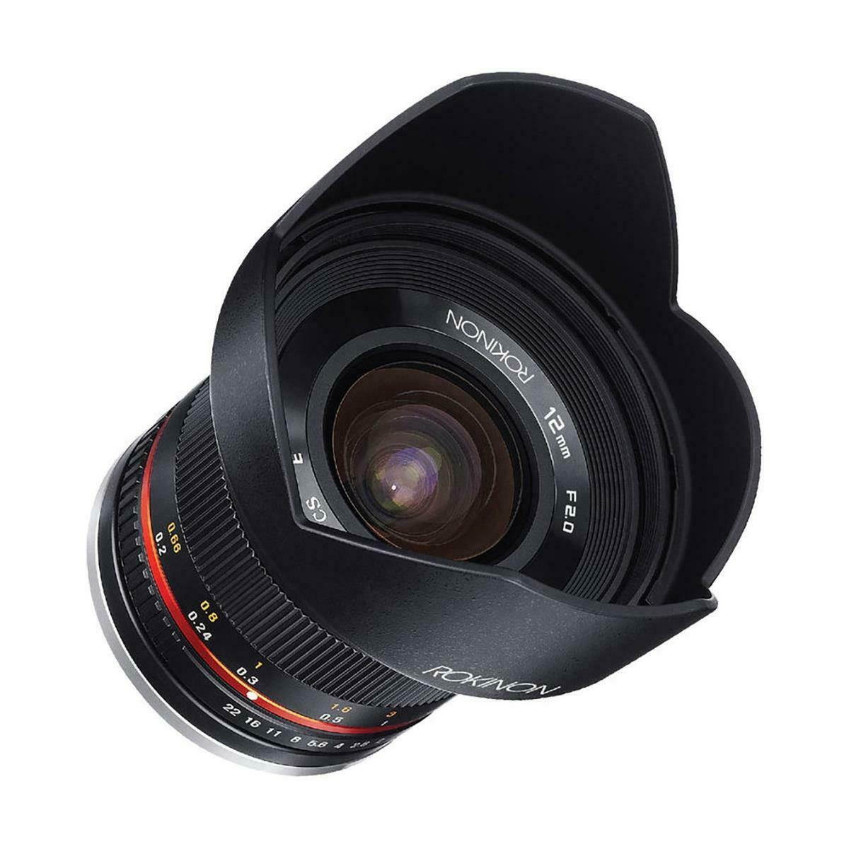 Rokinon 12mm f/2.0 NCS CS Lens for Sony E Mount Nex Series Mirrorless Cameras