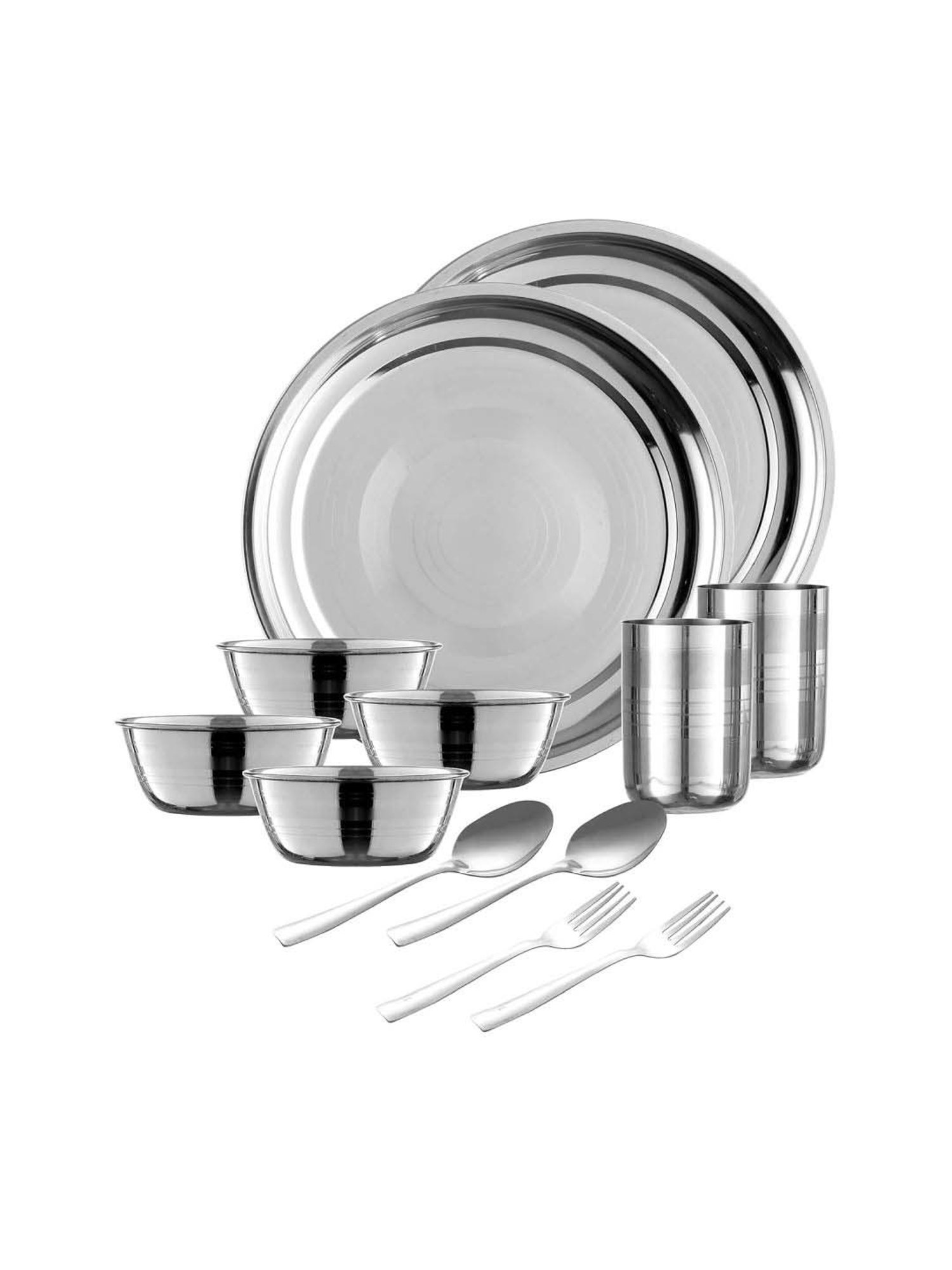 Urban Chef Silver Stainless Steel 12 Pcs Dinner Set