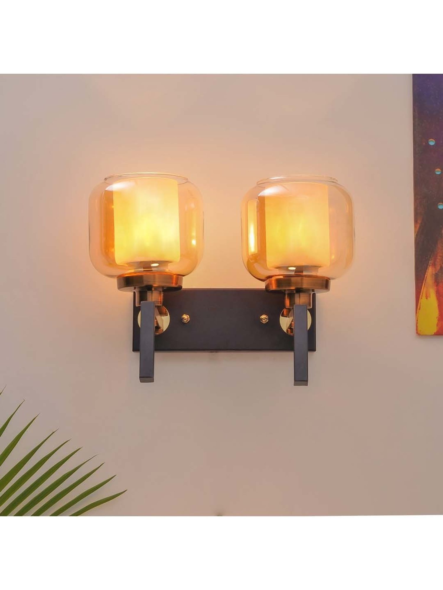 Fos Lighting 'Dish' Antique Gold & White Brass 5-In-1 Hanging Light