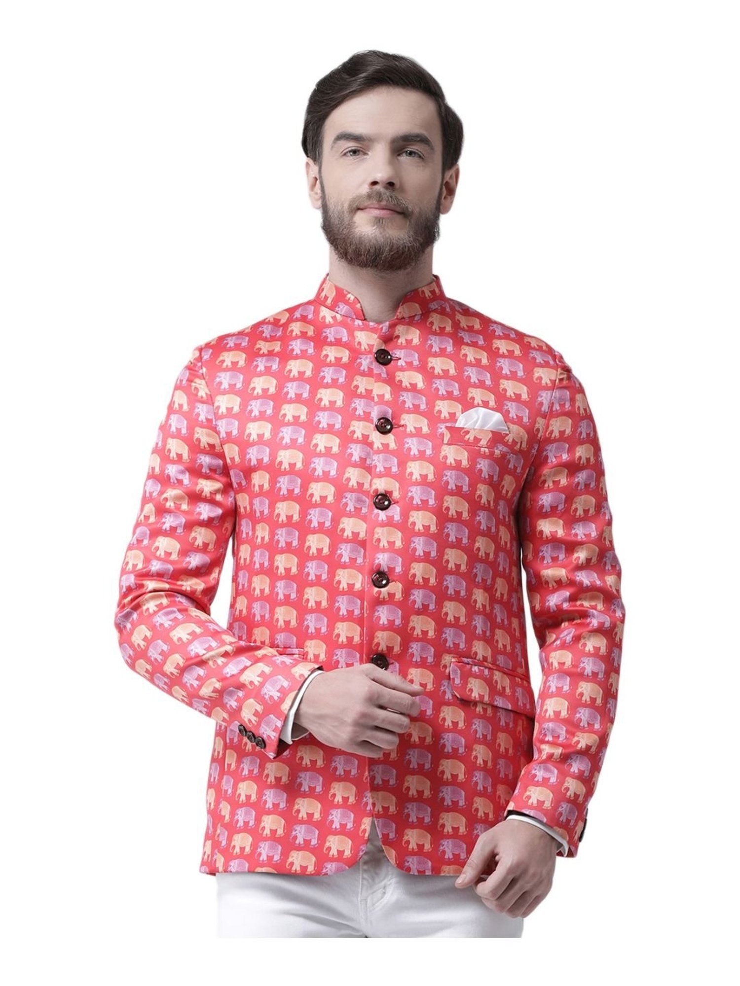 Hang Up Multicolor Regular Fit Printed Blazer