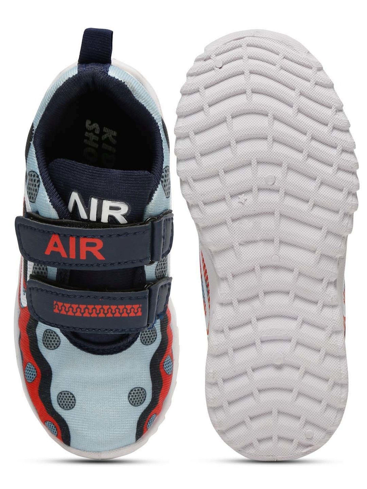 Tiny Bugs Kids White & Red Casual Sneakers