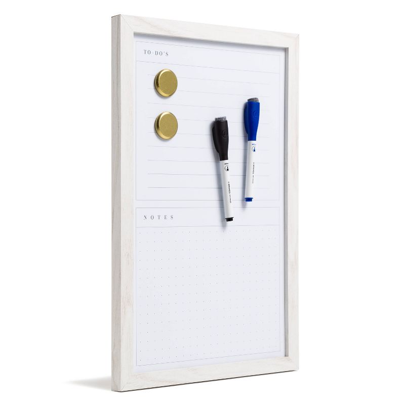 U Brands 11"x17" Organization Center 3-Board Set White Frame