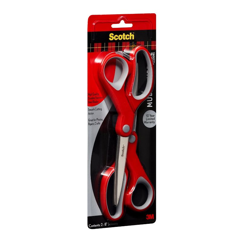 Scotch 2pk Multi-Purpose 8" Scissors