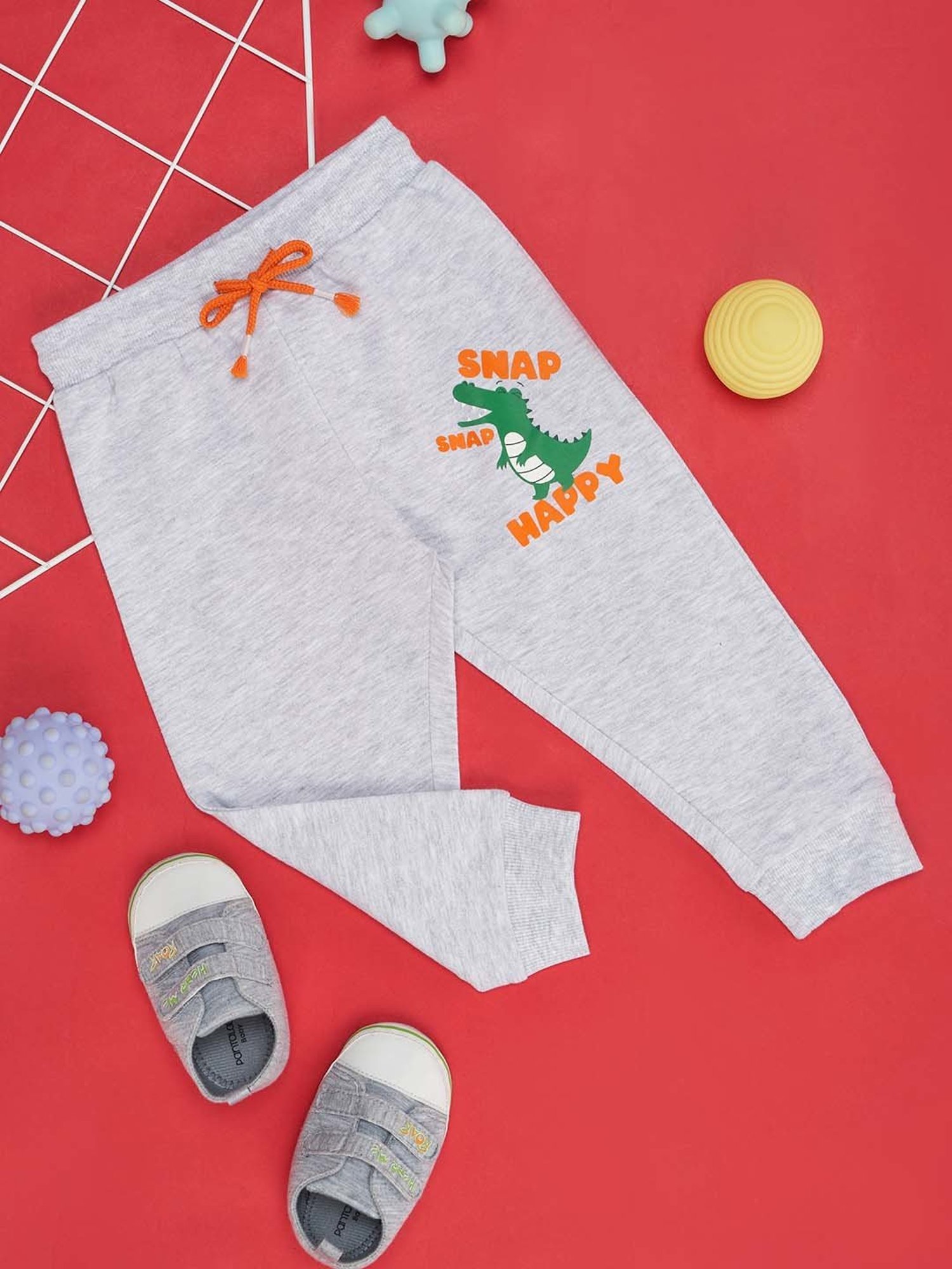 Ed-a-Mamma Baby Multicolor Printed Joggers (Pack Of 3)