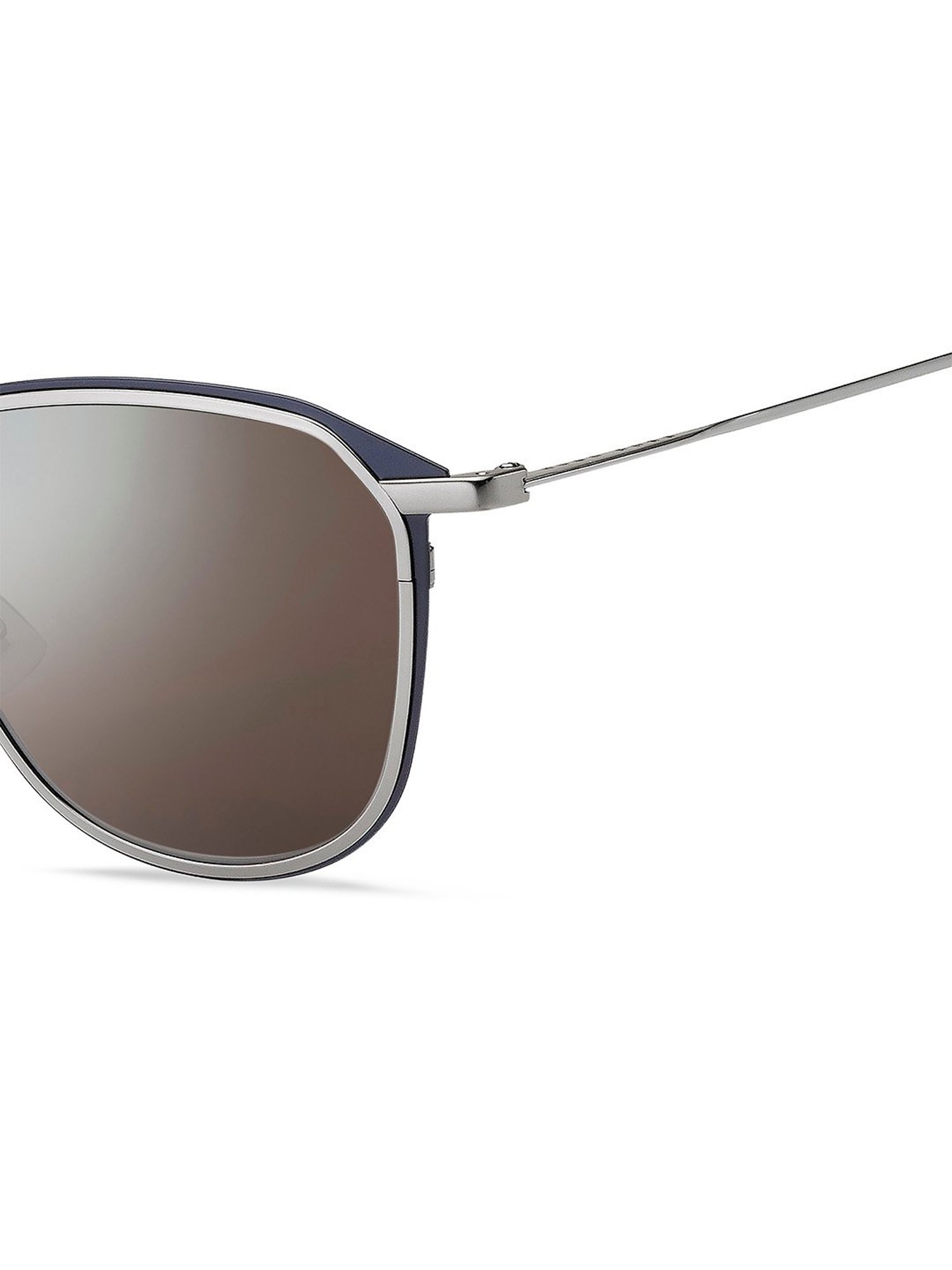 Hugo Boss Silver Rectangular Sunglasses for Men