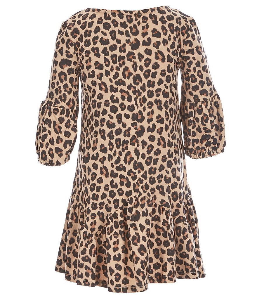 Bonnie Jean Little Girls 4-6X Leopard-Print Dropwaist Dress