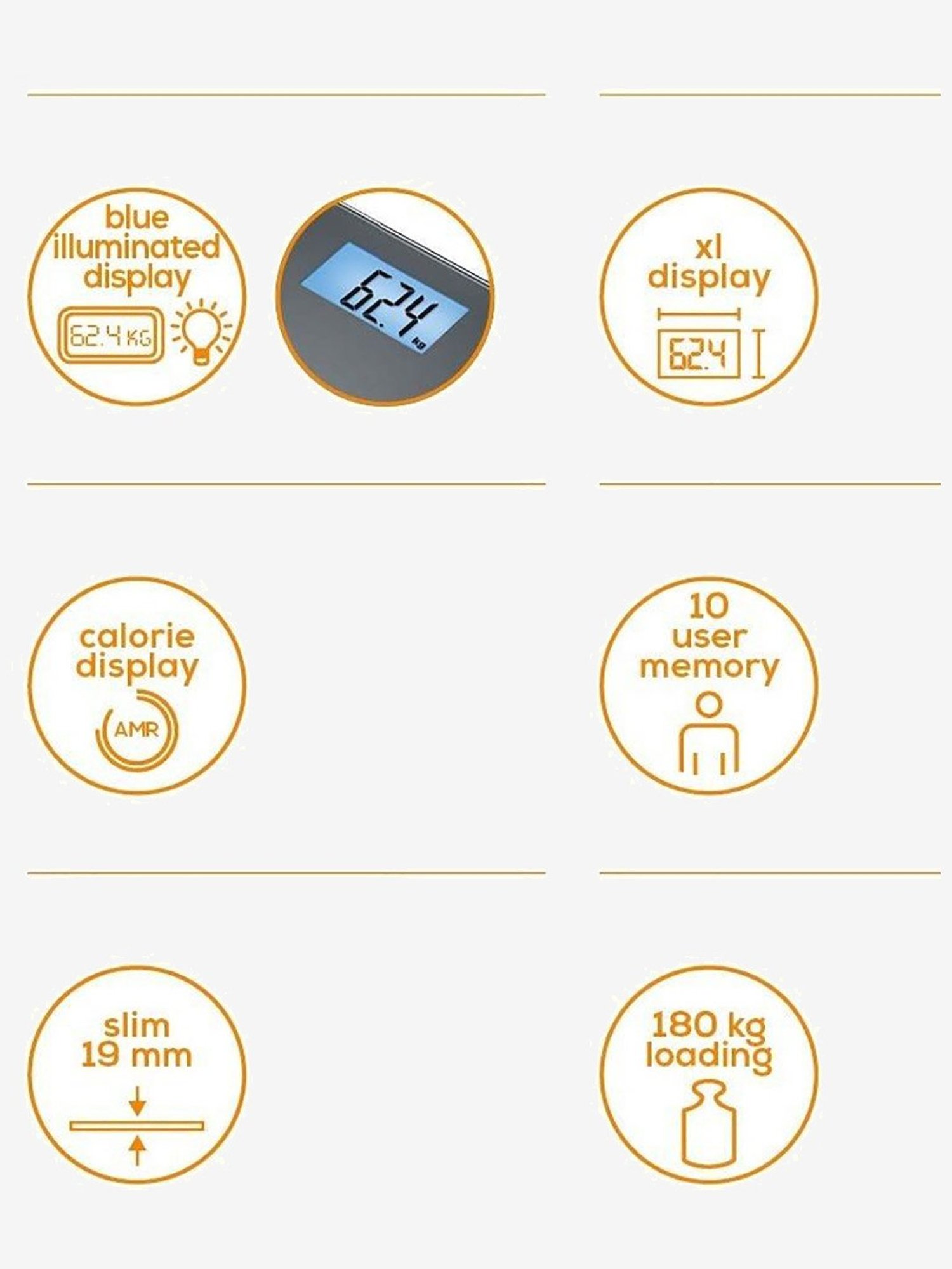 Beurer BF 180 Diagnostic Bathroom/Weighing Scale