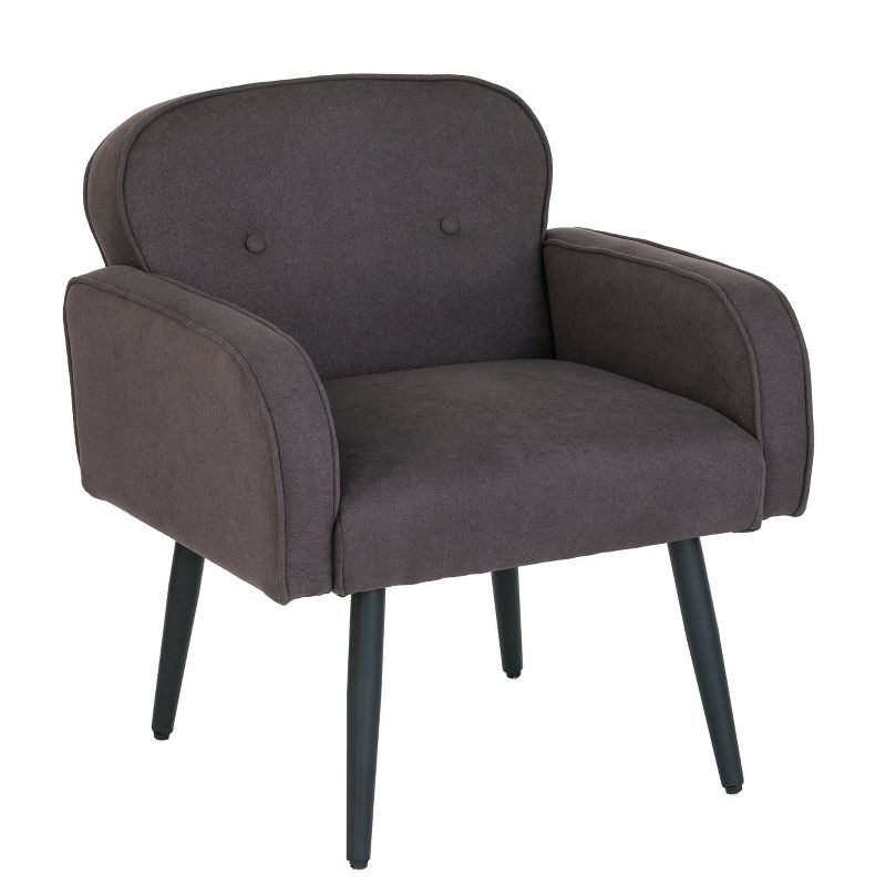 Purmly Upholstered Accent Chair Charcoal/Black - Holly & Martin