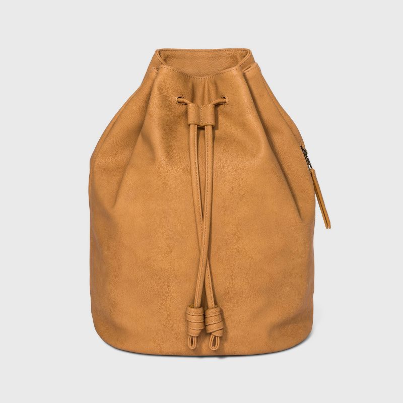 Bucket Drawstring Closure Backpack - Universal Thread™ Cognac