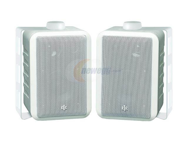 BIC America RtR V44-2 Shielded Indoor/Outdoor Speakers, Pair, Black